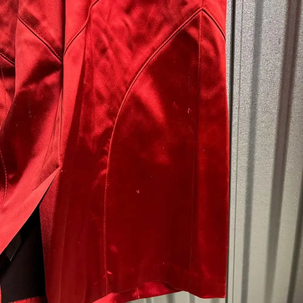 Bebe Red Strapless Midi Dress - Picture 4 of 10